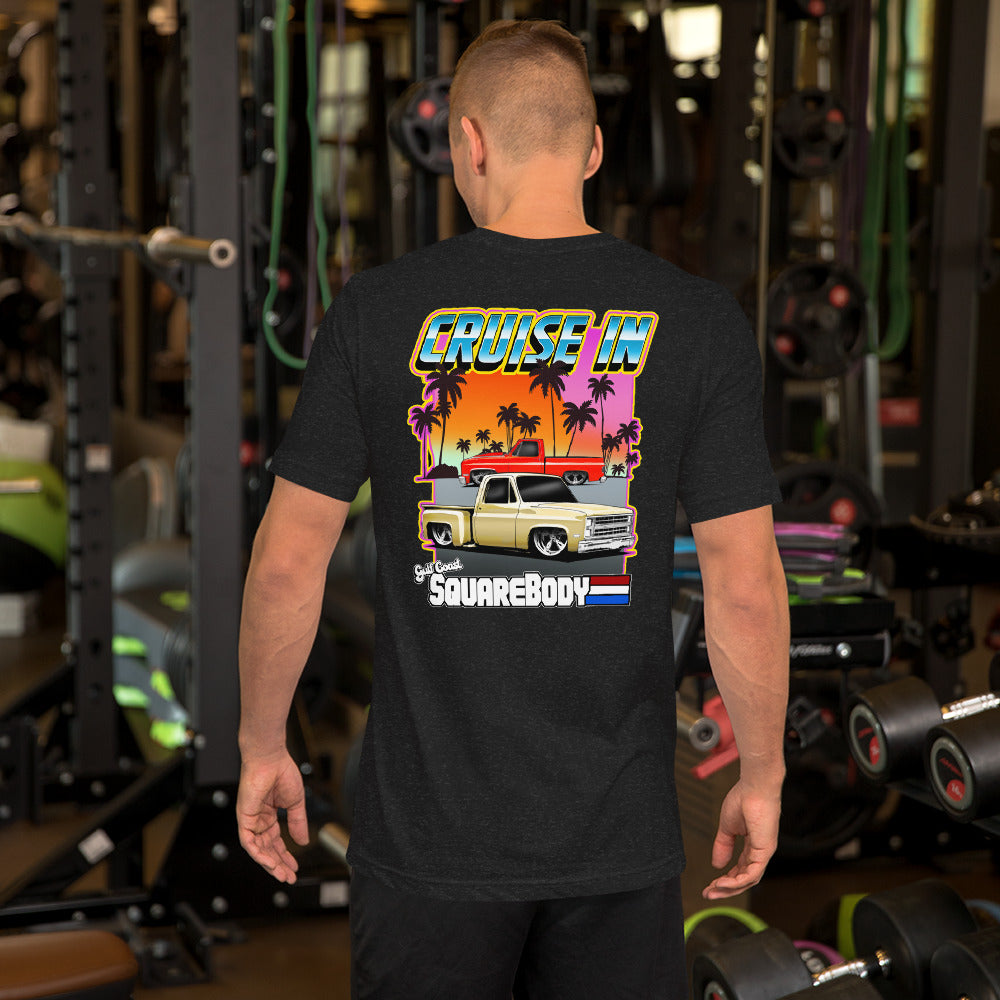 Cruise In Unisex t-shirt with front and back