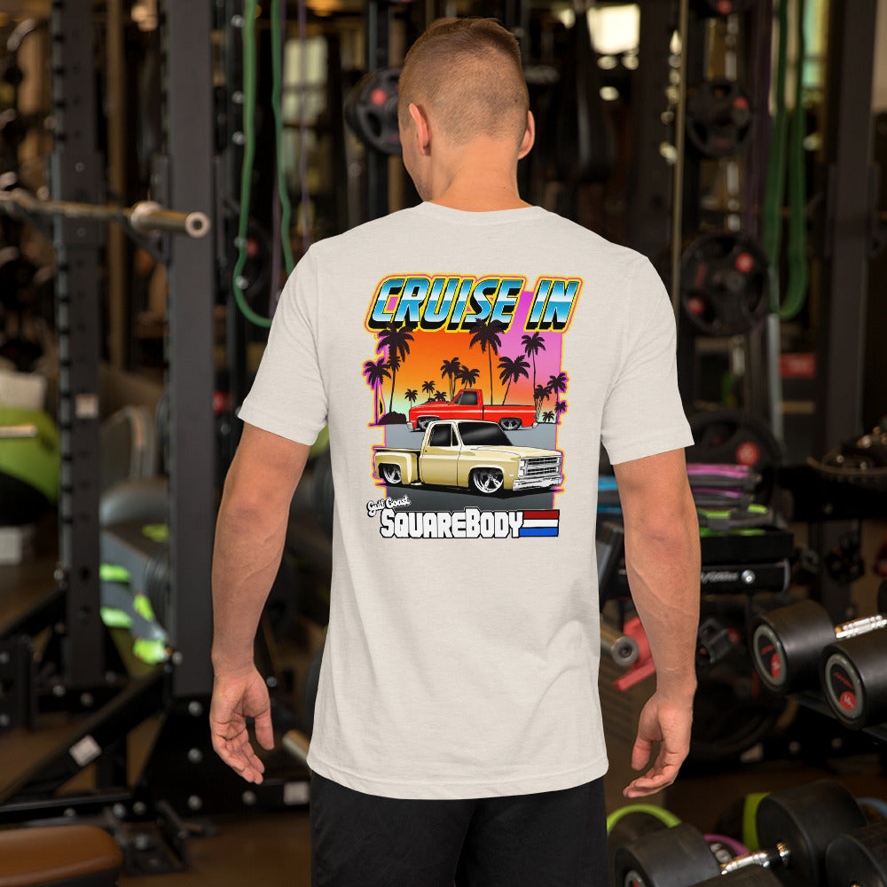 Cruise In Unisex t-shirt with front and back