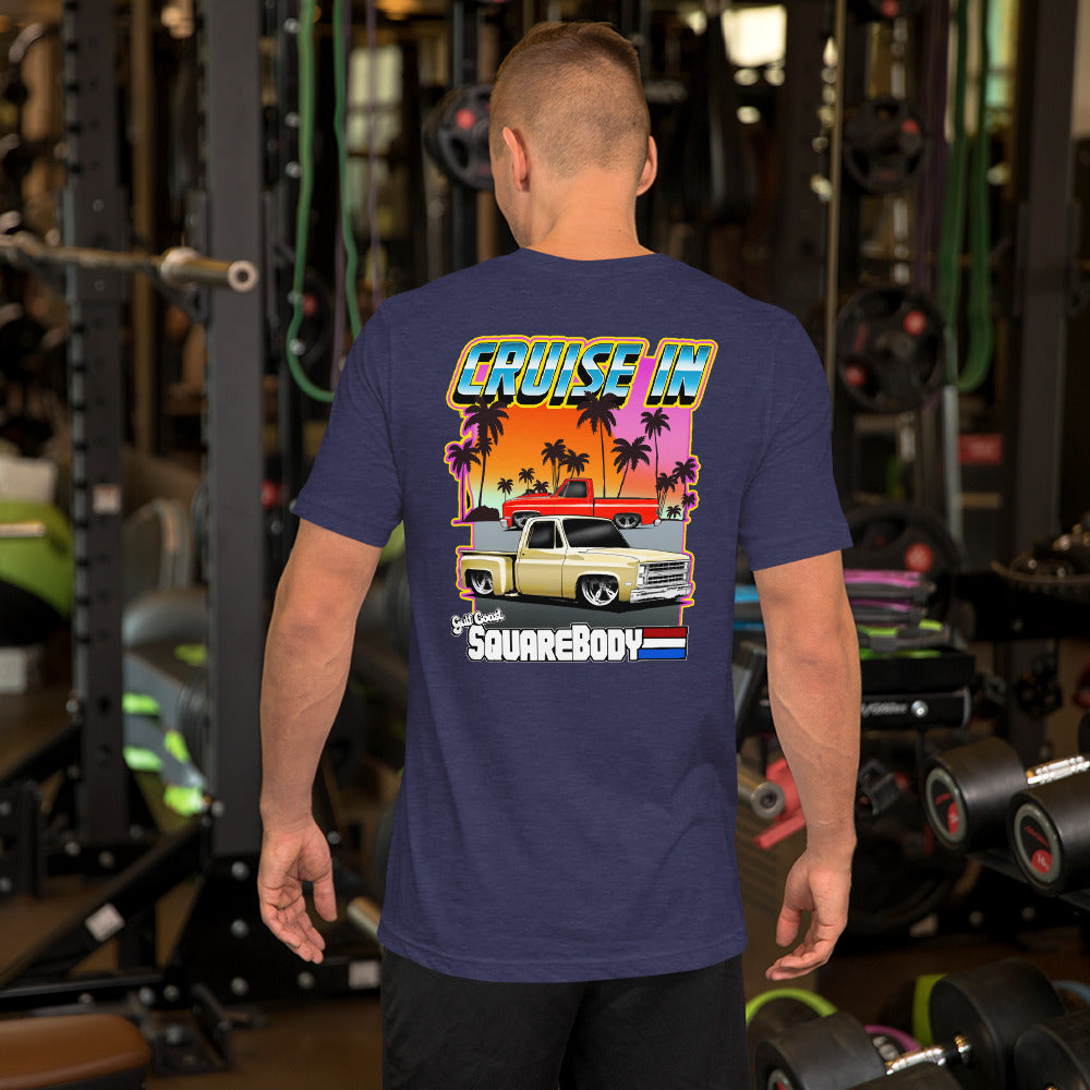 Cruise In Unisex t-shirt with front and back