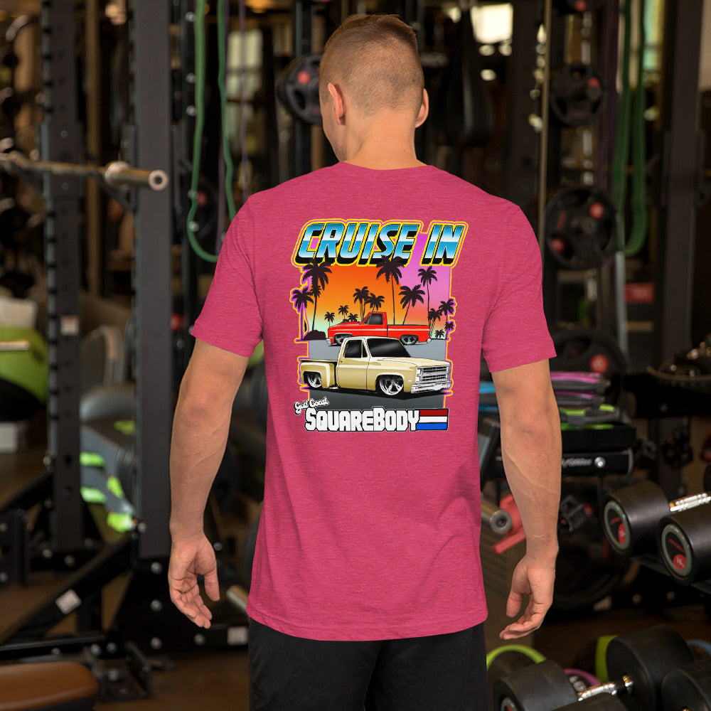 Cruise In Unisex t-shirt with front and back